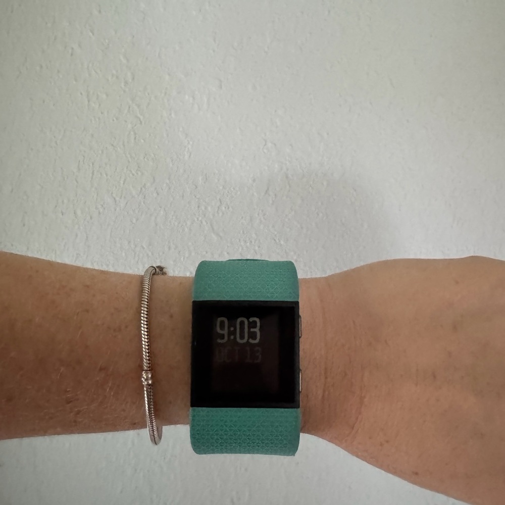 Smart Fitness Tracker with Teal Band